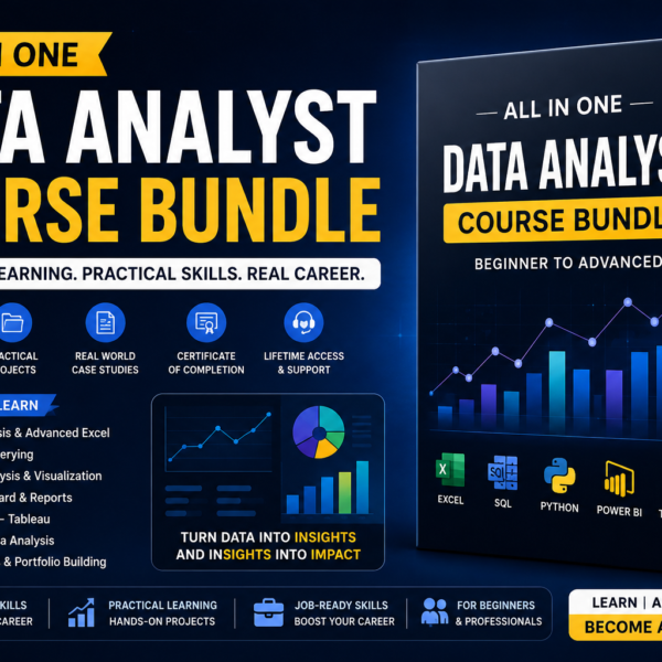 Data Analyst Bootcamp Bundle – Excel, SQL, Python & Power BI